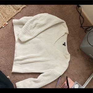 Express soft cozy white sweater